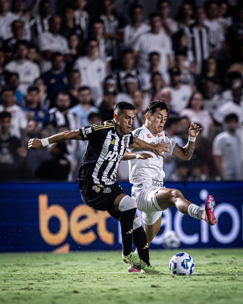 Imagem do Santos em ação