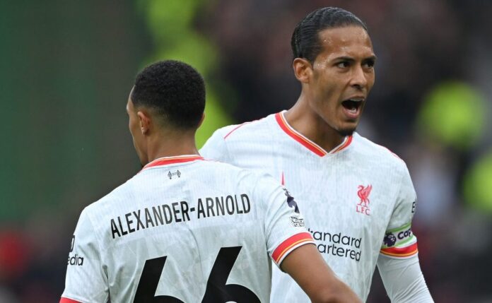 Van Dijk e gesto pós-jogo revelam apoio do Liverpool a Trent Alexander-Arnold