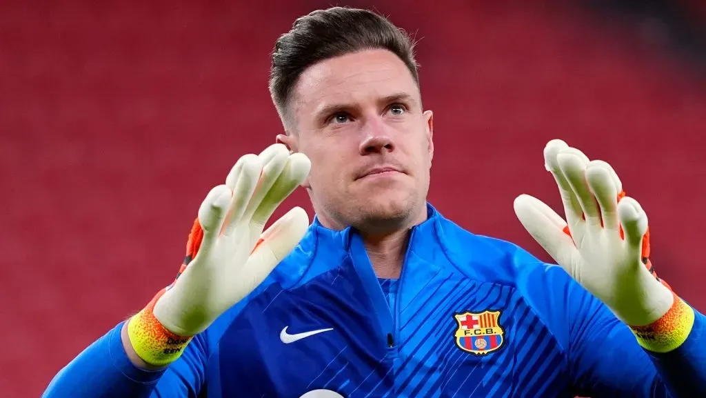 Ter Stegen em ação com o Barcelona