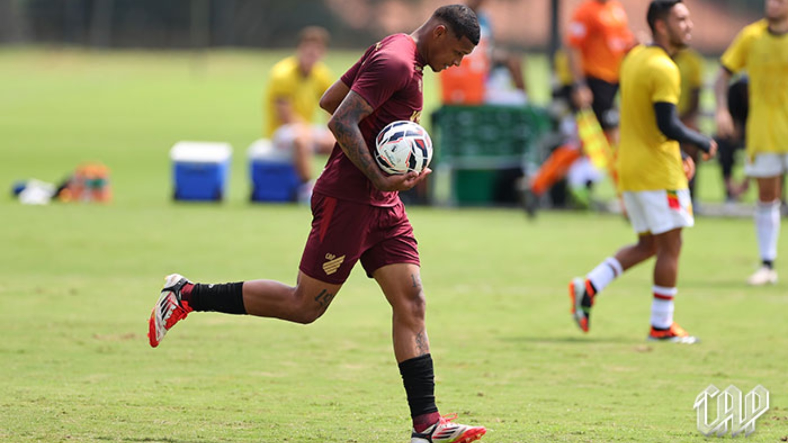 Walace em ação durante a partida