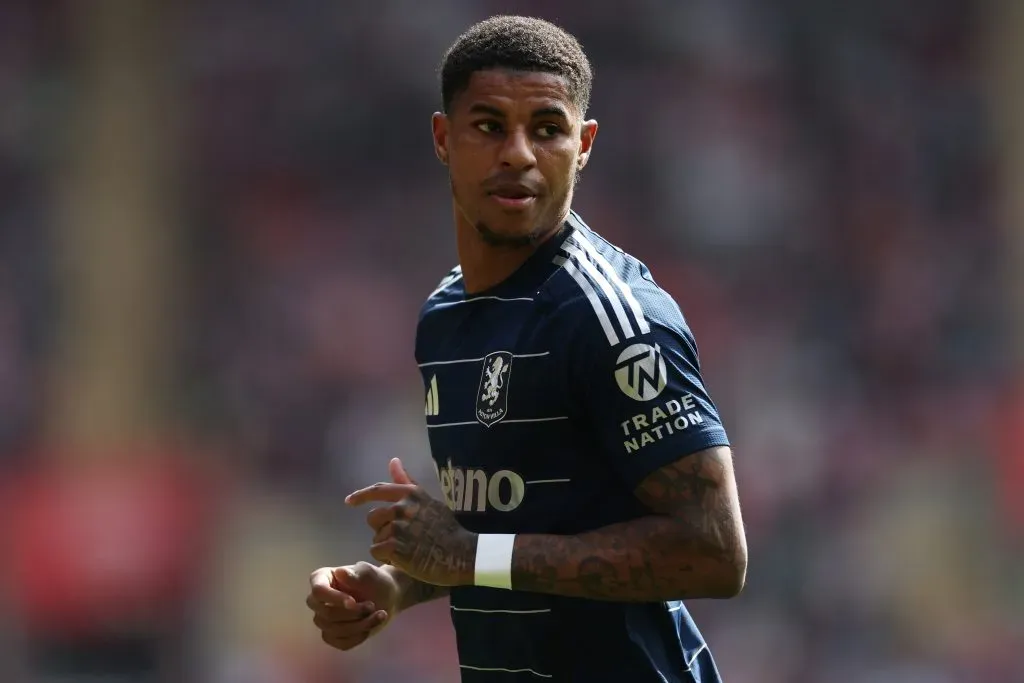 Rashford em campo pelo Aston Villa (Photo by Michael Steele/Getty Images)