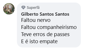 Reações de torcedores após o empate do Ceará com o Santos