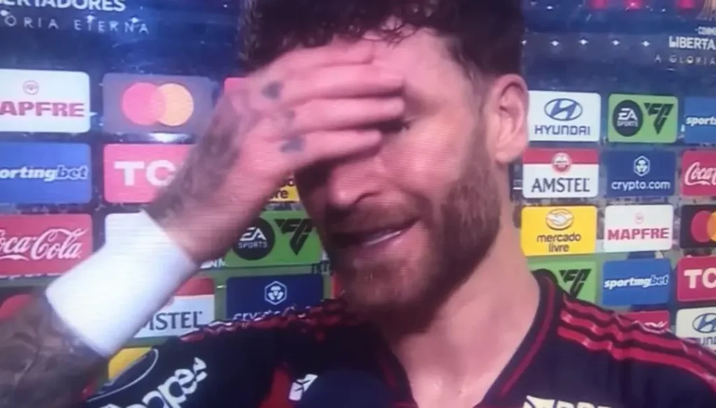Léo Pereira após jogo do Flamengo contra Táchira