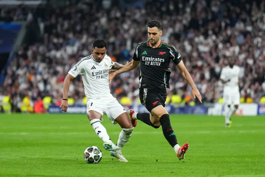 Rodrygo em ação pelo Real Madrid. (Photo by Angel Martinez/Getty Images)