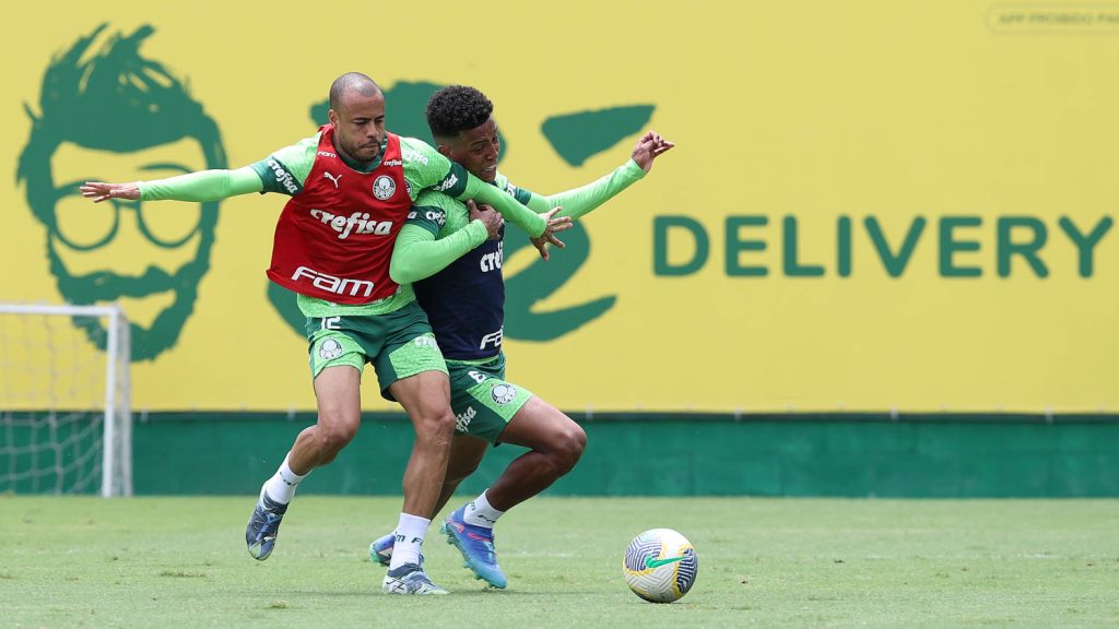 Mayke e Vanderlan. Foto: Cesar Greco/Palmeiras