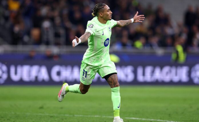 Raphinha iguala recorde de CR7 na Champions com 21 participações em gols