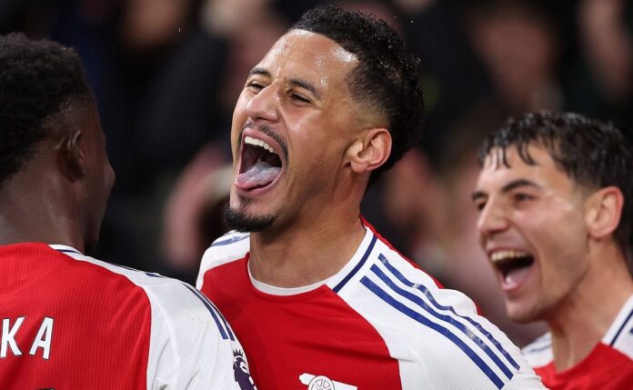 Arteta conversa com Saliba, do Arsenal e alvo do Real Madrid, e revela: “Está feliz”