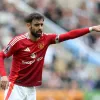 Bruno Fernandes em campo pelo United