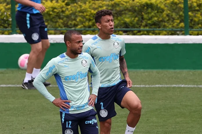 Marcos Rocha e Mayke. Foto: Cesar Greco/Palmeiras