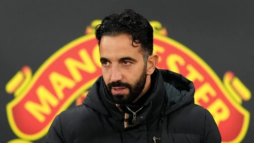 O treinador do Manchester United, Ruben Amorim, antes da partida da fase de grupos da UEFA Liga Europa, em Old Trafford, Manchester. (Foto: IMAGO / PA Images)