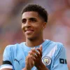 Rico Lewis em ação pelo Manchester City