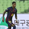 Marcus Rashford inicia sua trajetória no Barcelona com gol em amistoso contra o Daegu, mostrando versatilidade e fome de sucesso. (Photo by Han Myung-Gu/Getty Images)
