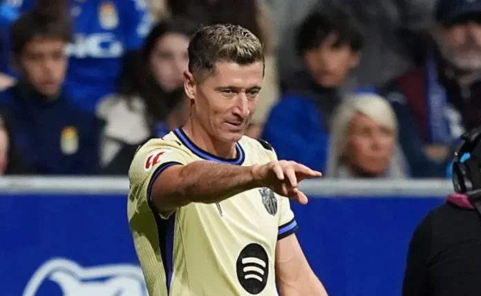 Lewandowski desabafa sobre pressão após jejum de gols no Barcelona: “Me sinto muito bem”