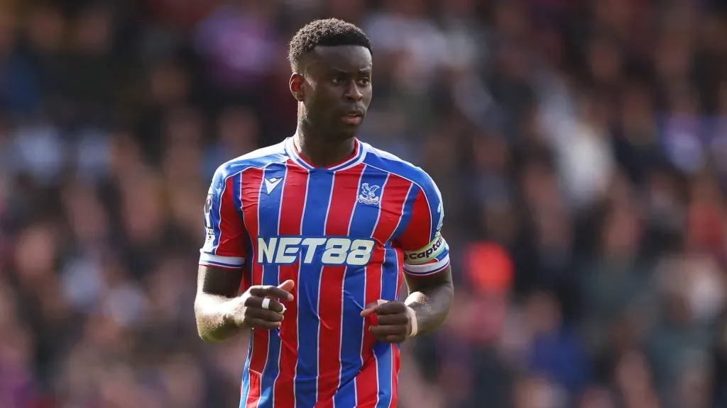 Marc Guéhi, zagueiro do Crystal Palace. Foto: Lewis Storey/Getty Images