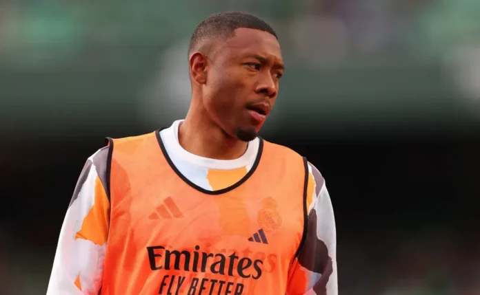 David Alaba irá desfalcar o Real Madrid por até 10 dias com sobrecarga na panturrilha