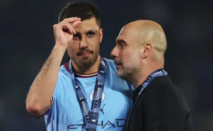 Manchester City busca Hjulmand para suceder Rodri e vencer rivalidade Manchester City quer ultrapassar Manchester United e contratar Morten Hjulmand, do Sporting, para substituir Rodri