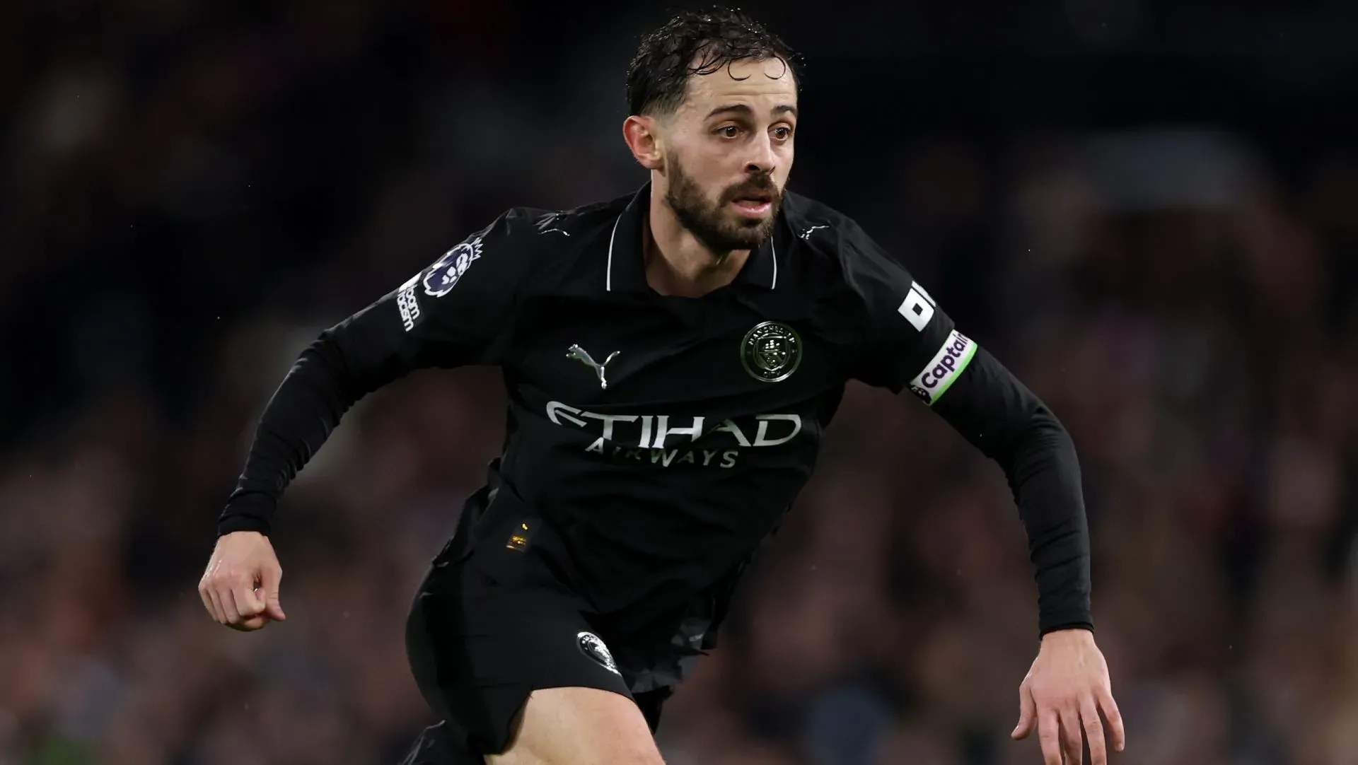 Bernardo Silva durante partida da Premier League. Foto: Justin Setterfield/Getty Images