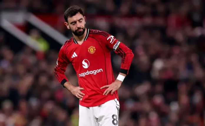Manchester United terá desfalque de Bruno Fernandes contra o Leeds