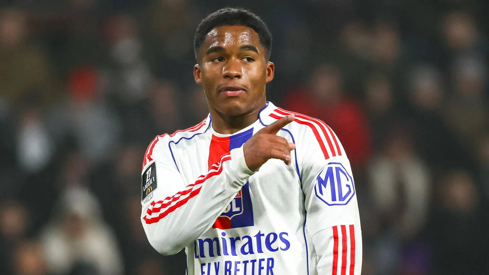 Endrick em jogo pelo Lyon. (Foto: IMAGO / PRESSE SPORTS)