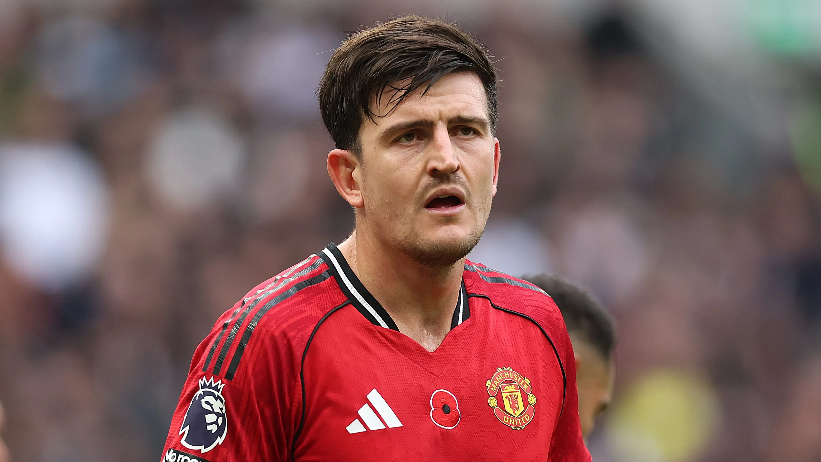 Maguire em campo pelo Manchester United