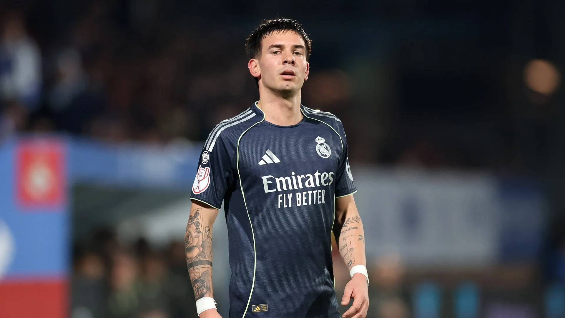 Mastantuono em ação pelo Real Madrid