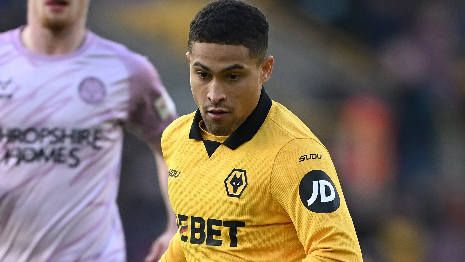 João Gomes em campo pelo Wolverhampton. (Photo by Shaun Botterill/Getty Images)