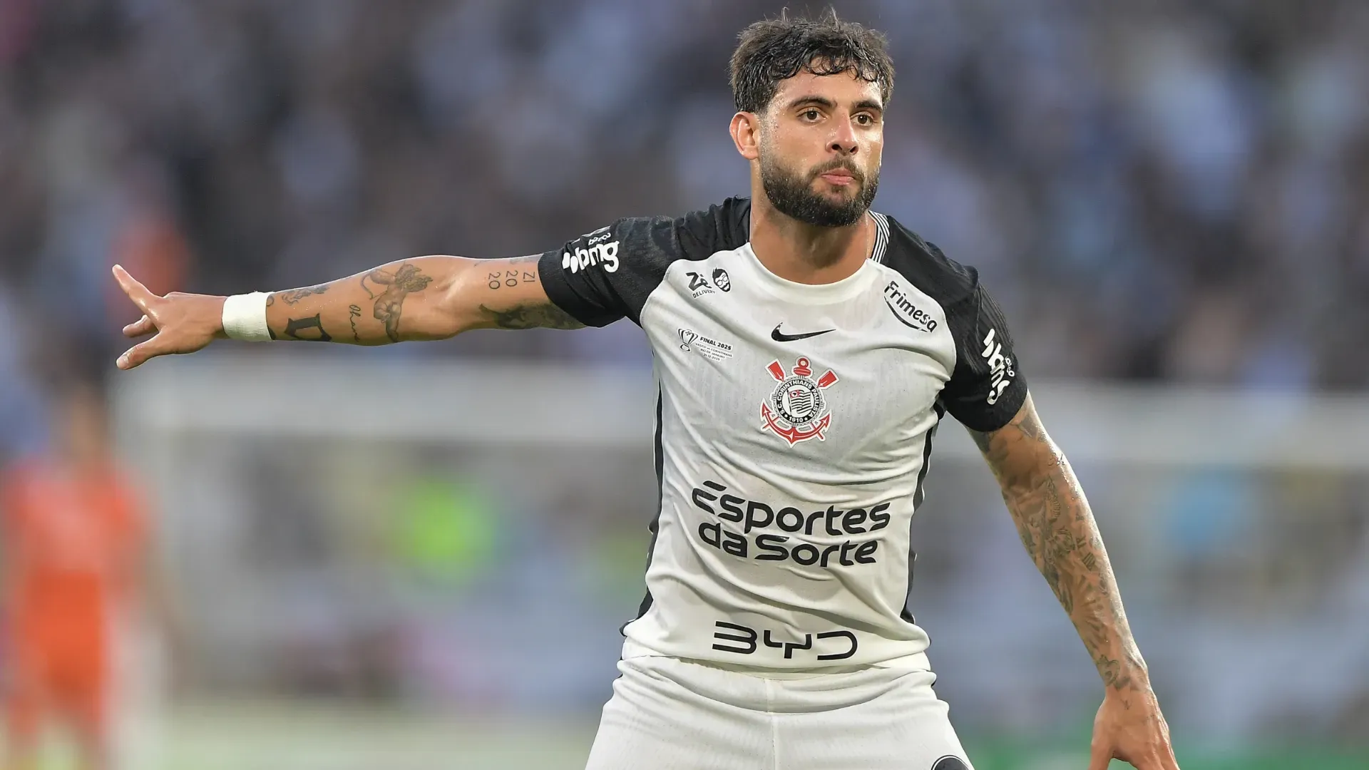 Yuri Alberto durante jogo do Corinthians