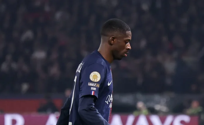 Dembélé sofre lesão em Monaco x PSG pela Champions League e deixa o campo aos 27 minutos