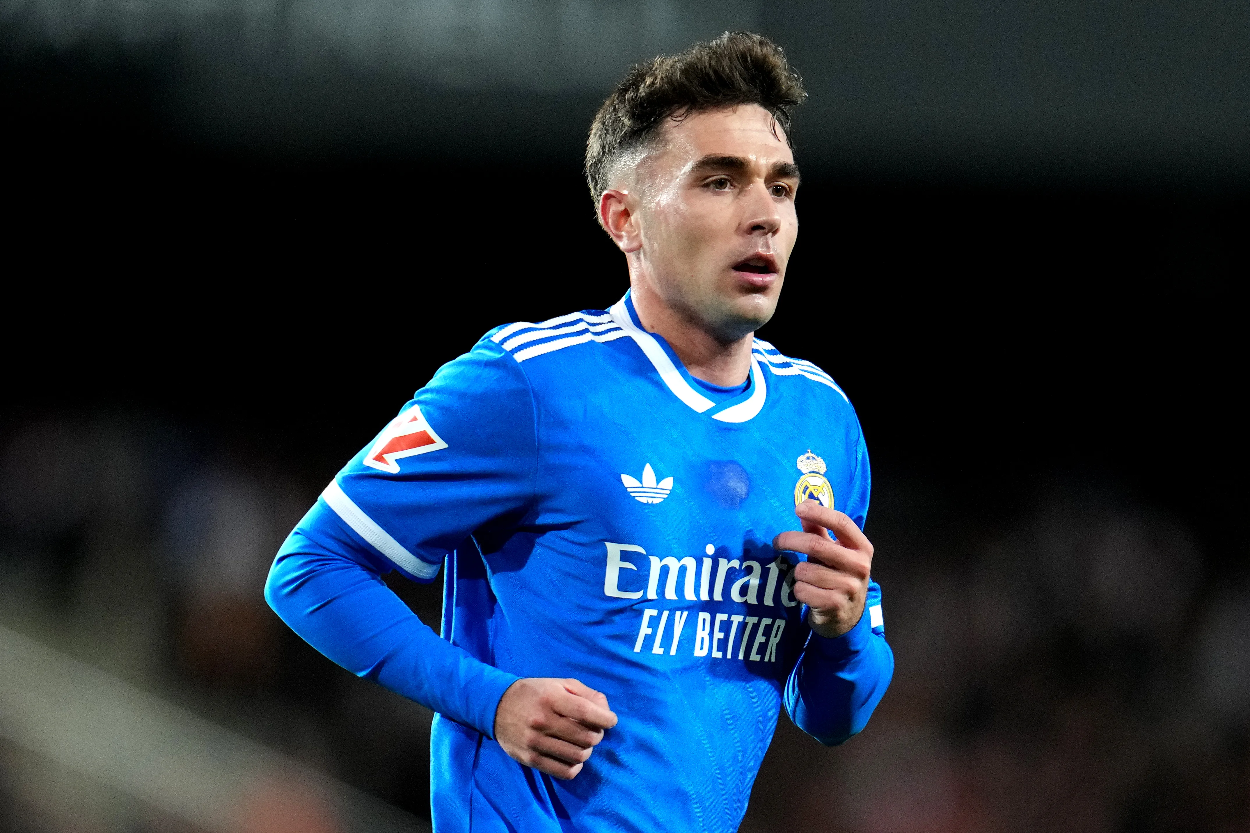 David Jiménez durante partida do Real Madrid.