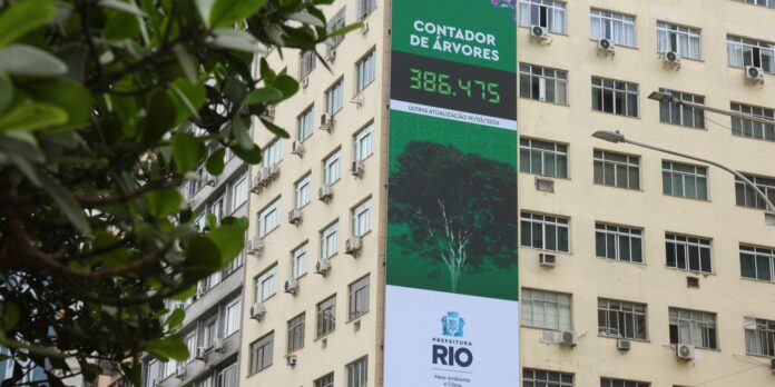 Rio lança painel para população acompanhar plantio de árvores